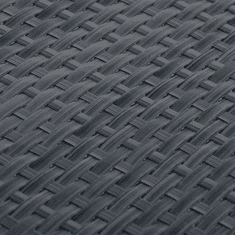 Vidaxl antracitszürke polyrattan erkélyparaván 500x100 cm (156243)