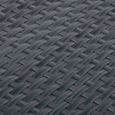 Vidaxl antracitszürke polyrattan erkélyparaván 1000x100 cm (156249)