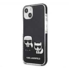 Karl Lagerfeld Karl and Choupette TPE Apple iPhone 13 mini hátlap tok fekete (KLHCP13STPEKCK) (KLHCP13STPEKCK)