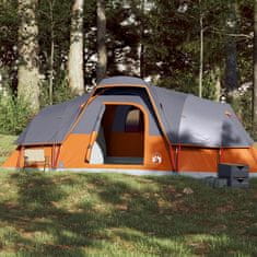 Greatstore 11 személyes szürke/narancssárga vízálló kupolás családi sátor