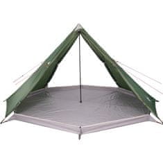 Vidaxl 8 személyes zöld vízálló tipi családi sátor 94582
