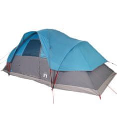 Vidaxl 9 személyes kék vízálló kupolás családi sátor 94564