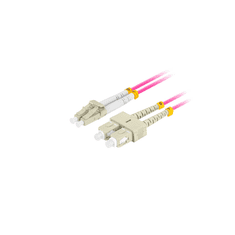 Lanberg FO-LUSU-MD41-0005-VT optikai patch kábel LC/UPC - SC/UPC Duplex 0.5m - Rózsaszín (FO-LUSU-MD41-0005-VT)