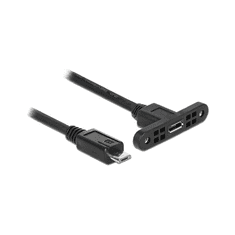 DELOCK USB-Kabel 2.0 Micro B -> Micro-B Bu/St Einbau 0 (85245)