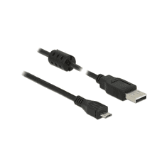 DELOCK USB Kabel A -> Micro-B St/St 5.00m schwarz (84910)