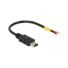 DELOCK USB Kabel Mini-B -> 2x offene Kabelenden Strom (85251)