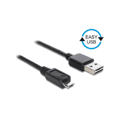 DELOCK Easy-USB-Kabel 2.0 A -> MicroB 0.5m schwarz (85156)