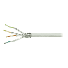 LogiLink Netzwerk Verlegekabel S/FTP Cat.6, PVC, weiß, 50m (CPV0043)