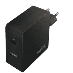 LogiLink USB-A + USB-C hálózati adapter fekete (PA0213) (PA0213)