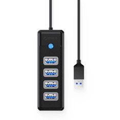 Orico 4x USB 3.0 Hub fekete (PW4U-U3-015-BK-EP) (PW4U-U3-015-BK-EP)