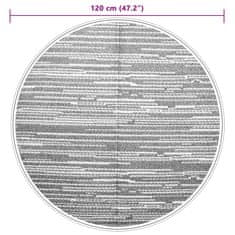 Vidaxl barna polipropilén kültéri szőnyeg Ø120 cm 368486