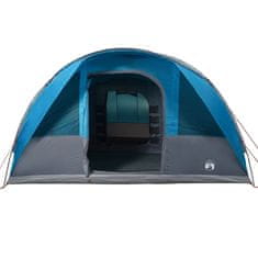 Vidaxl 7 személyes kék vízálló alagút alakú családi sátor 94626