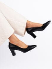 Amiatex Női körömcipő 108358 + Nőin zokni Gatta Calzino Strech, fekete, 36