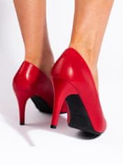 Amiatex Női körömcipő 108359 + Nőin zokni Gatta Calzino Strech, piros árnyalat, 40