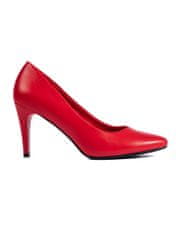Amiatex Női körömcipő 108359 + Nőin zokni Gatta Calzino Strech, piros árnyalat, 38