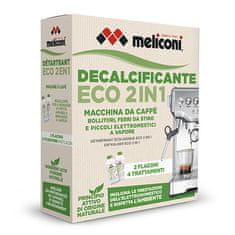 Meliconi Čistič pro kávovary , 656163, Eco, 2v1, pro kávovary a malé domácí spotřebiče, 2 x 250 ml