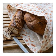 Pebbly Pytlík , NBA214, na chleba, org.bavlna, XL 45 x 50 cm, krémová/hnědá