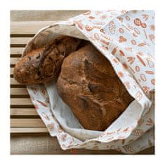 Pebbly Pytlík , NBA214, na chleba, org.bavlna, XL 45 x 50 cm, krémová/hnědá