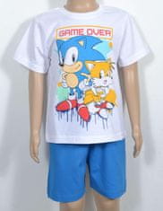 Sonic rövid nyári pizsama 5-6 év (116 cm)