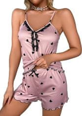 VIVVA® Női pizsama, Rózsaszín rövid, S - LUNAR 