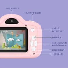 MG C11 Piglet detský fotoaparát, rózsaszín