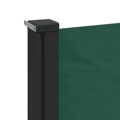 Vidaxl sötétzöld behúzható oldalsó napellenző 180 x 300 cm