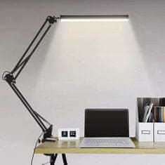 Malatec USB 80 LED mozgatható asztali lámpa talpon, fekete