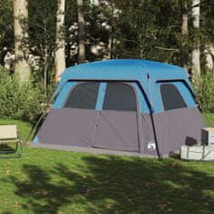 Vidaxl 6 személyes kék vízálló családi sátor 94546