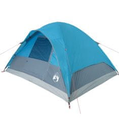 Vidaxl 6 személyes kék vízálló kupolás családi sátor 94552