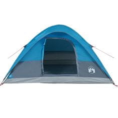 Vidaxl 6 személyes kék vízálló kupolás családi sátor 94552