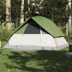 Vidaxl 6 személyes zöld vízálló kupolás családi sátor 94703