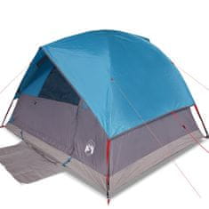 Vidaxl 6 személyes kék vízálló kupolás családi sátor 94704