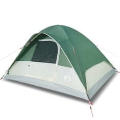 Vidaxl 6 személyes zöld vízálló kupolás családi sátor 94551