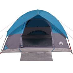 Vidaxl 6 személyes kék vízálló kupolás családi sátor 94704