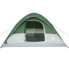 Vidaxl 6 személyes zöld vízálló kupolás családi sátor 94551