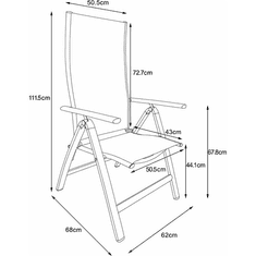 Fieldmann FDZN 5018 Állítható szék 2db (FDZN 5018)