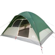 Vidaxl 6 személyes zöld vízálló kupolás családi sátor 94555