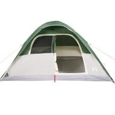 Vidaxl 6 személyes zöld vízálló kupolás családi sátor 94555