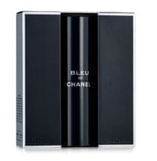 Chanel Bleu De Chanel - EDT (3 x 20 ml) + újratölthető flakon 60 ml
