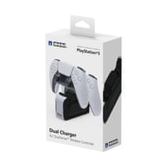 HORI Dual Charger, PlayStation5, DualSense, Fekete-Fehér, Kontroller töltőállomás