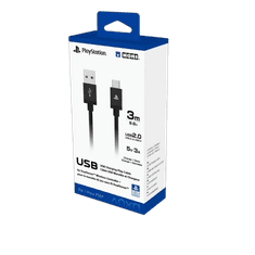 HORI Charging Play, PlayStation5, USB Type-C, 3m, Adat és töltő kábel