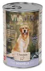 vivavita Marhahús konzerv kutyáknak, 12 x 1240 g