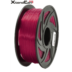 XtendLan Filament PLA 1.75mm 1 kg - Átlátszó vörös