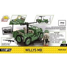 Cobi Cobi: Willys Willys MB Jeep 132 darabos építő készlet
