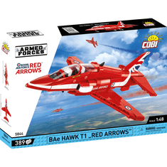 Cobi Armed Forces BAe Hawk T1 Red Arrows repülőgép 389 darabos építő készlet (5844)