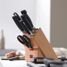 Zwilling J.A.Henckel Négycsillagos 7 EL fekete kovácsolt blokk konyhai kések élezővel és ollóval