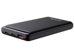 ColorWay powerbank/ 10 000mAh/ USB QC3.0/ USB-C Power Delivery 18W/ Micro-USB/ Fekete