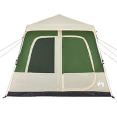 Vidaxl 8 személyes zöld kupola alakú felugró családi sátor 4004236