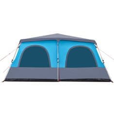 Vidaxl 8 személyes kék kupola alakú felugró családi sátor 4004237