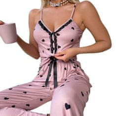 VIVVA® Női hosszú pizsama, Rózsaszín XL - LUNAR